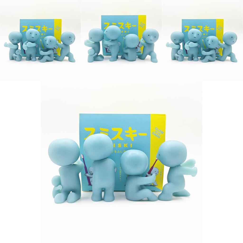 Smiski Corner Boy Night Light Toothbrush Holder With Glow Ghost For Kids Bathroom Decor