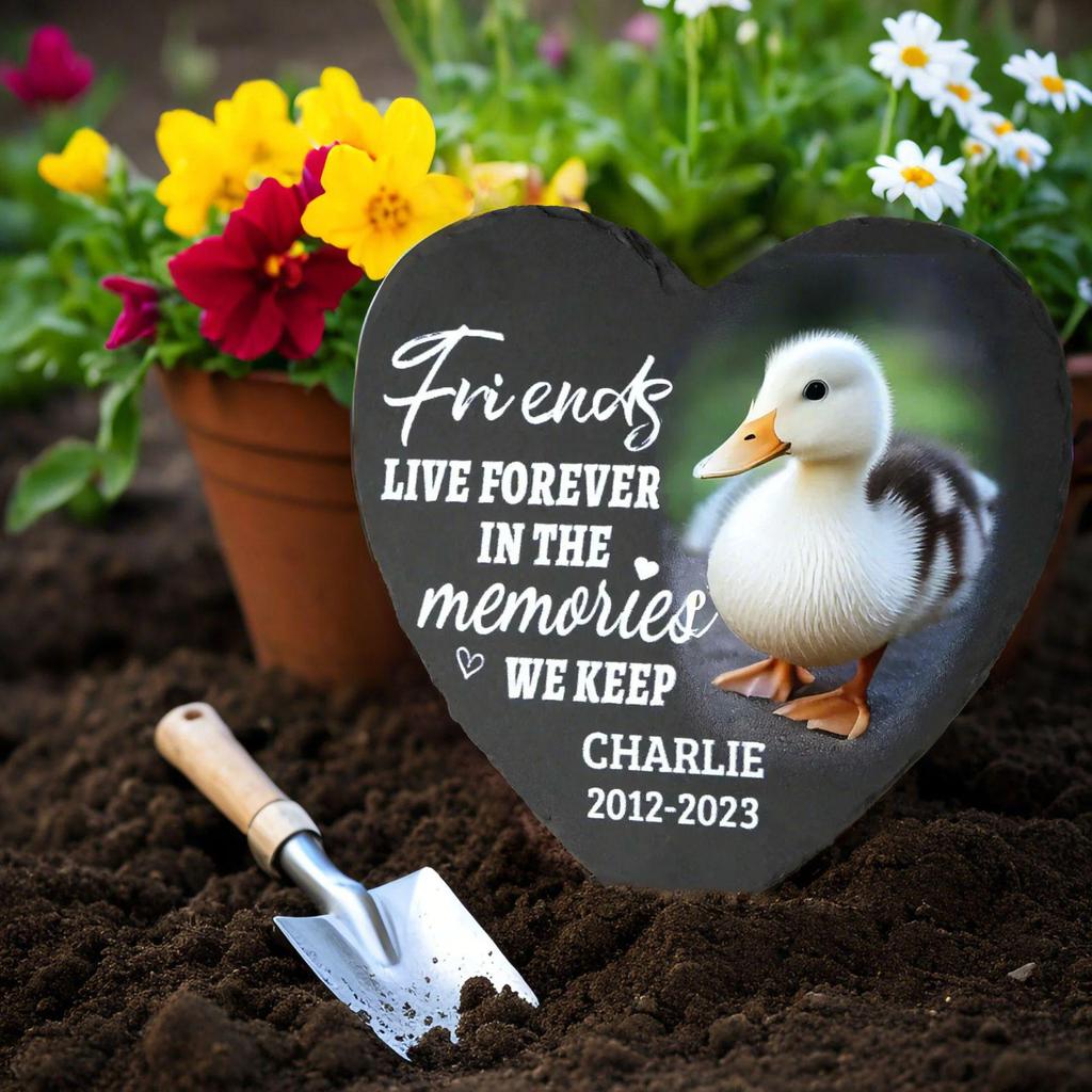 Personalized Pet Memorial Stone - Round DIY Slate for Cats & Dogs