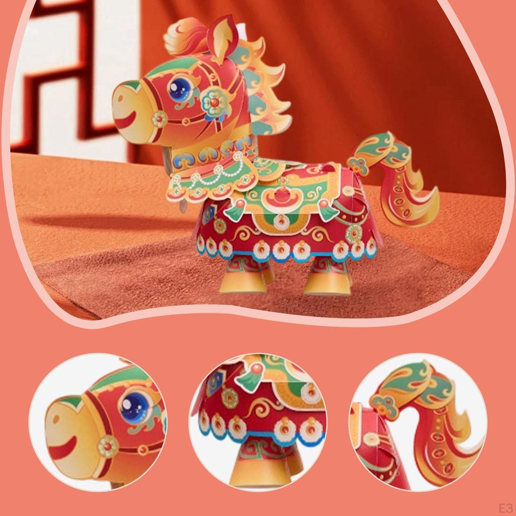 DIY Lantern Handmade Material Package Chinese Horse Year Spring Festival Decor