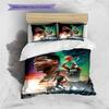 Basketball Player Starry Sky Wolf Print 3 Pieces Duvet Cover Set Sport Fan Bedding Bedroom Home Decor Without Pillow Core Comforter