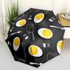 1pc Egg PatternAutomatic Open/close Folding Umbrella, Compact Portable Travel Umbrella, Perfect Birthday/Holiday, Cute Umbrella Y013