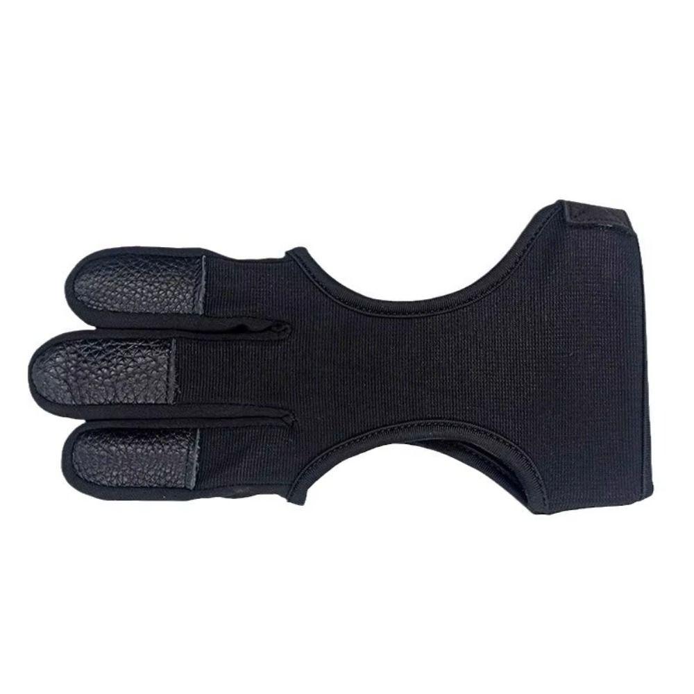 Non-Slip Three-Finger Gloves Leather Fingertip Shooting Protective Gloves  Outdoor Shooting