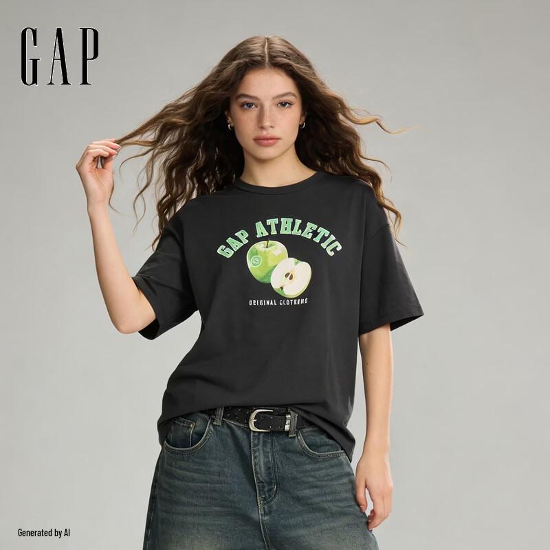 GAP Unisex 2026 Spring Printed Logo Short Sleeve T-Shirt 170/92A