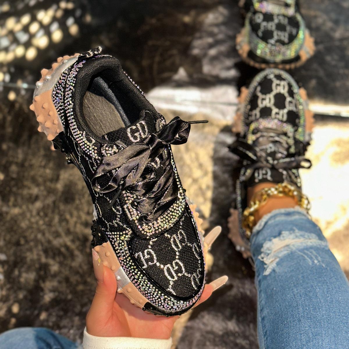 

Fashion 2025 New women s sports shoes, versatile, comfortable and casual, dad shoes 41 чёрный