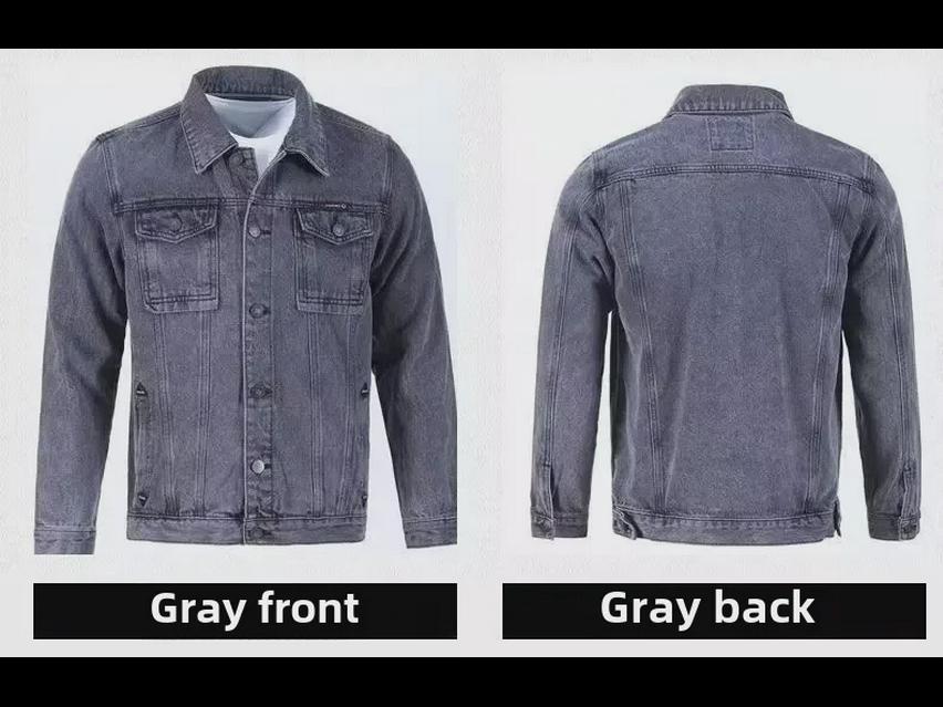 Korean Style Men's Casual Loose Denim Jacket - Autumn Trendy Workwear