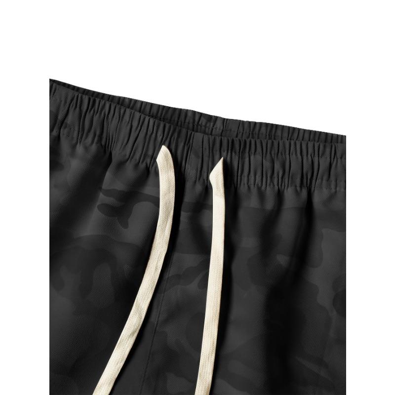 1pc Men's Fashionable and Casual Utility Capri Pants for Summer with Drawstring At the Waist, Large Pockets and Three-quarter Pants