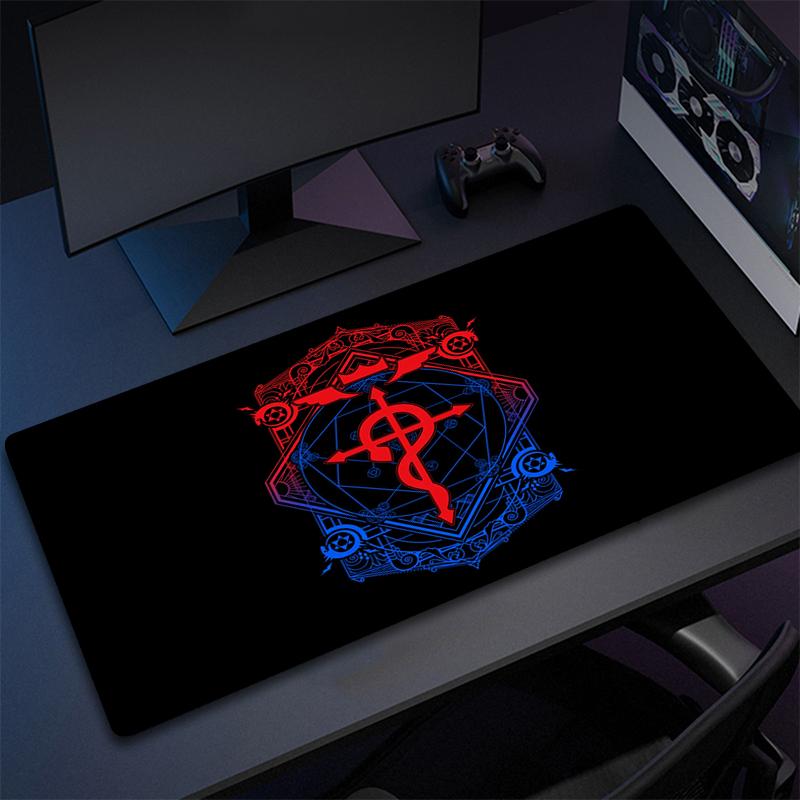 Xxl Large Anime Fullmetal Alchemist Mouse Pad 90x40 Speed Computer HD Desk Mat Cute Gaming Keyboard Mousepad Pc Gamer Complete