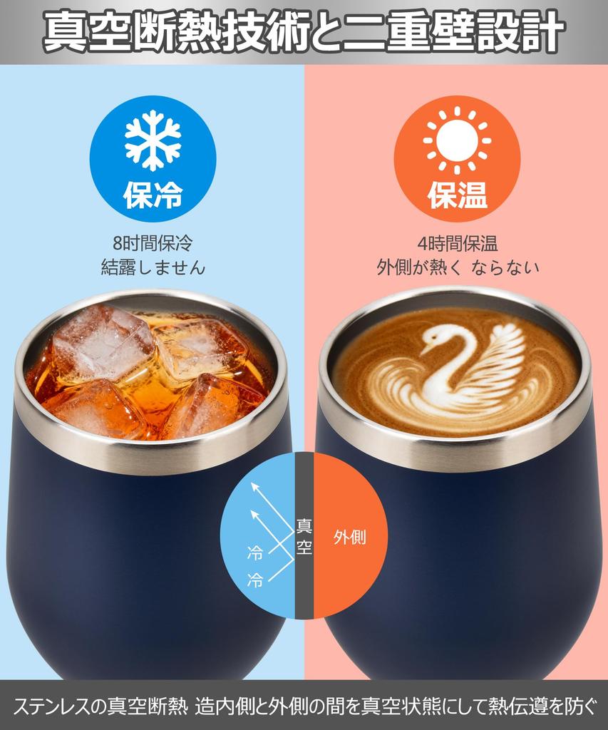 Deluxe 360ml Vacuum Insulated Tumbler Gift Stainless Insulates Hot and Cold Includes Rose Soap Message and 4 Stainless Steel Ice Perfect for Respect