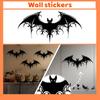 Halloween Wall Decoration With Stickers, Metal Wall Art Decoration