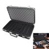 300Pcs Capacity Black Hard Aluminum Alloys Poker Chip Carrying Case Poker Chip Case for Gaming Night and Collector