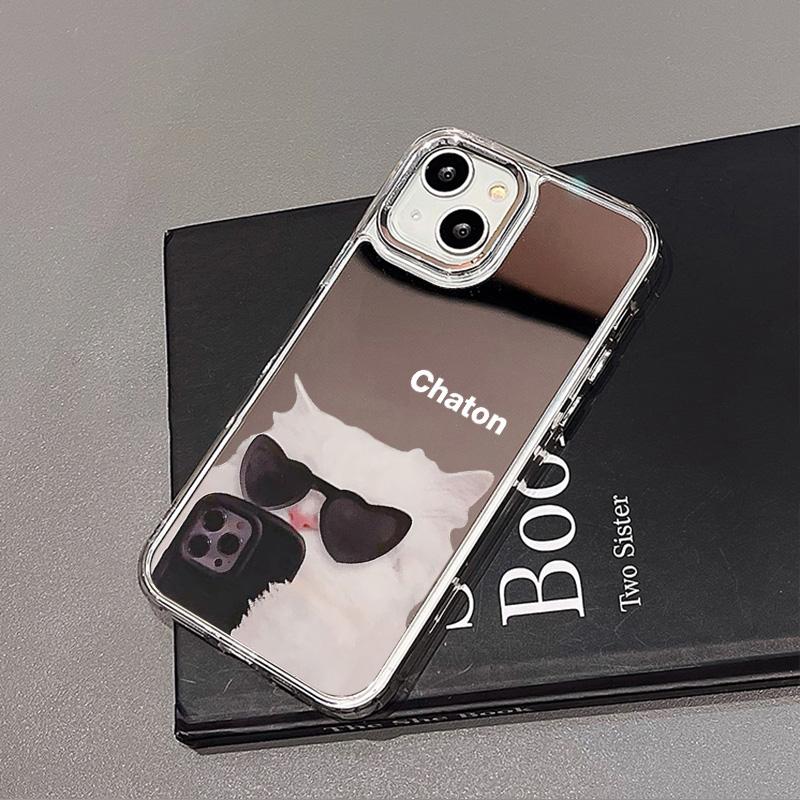 Mobile Phone Cases for iPhone 11 13 XR 15 Pro Max 12 14 Pro Max Case iPhone 16 XS Max Mirror Protective Case Mirror Exquisite Cartoon Waterproof