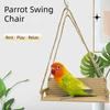 Creative Interactive Bird Toy Funny Parrot Hanging Bed Bench-Style Bird Swing  Pet Entertainment