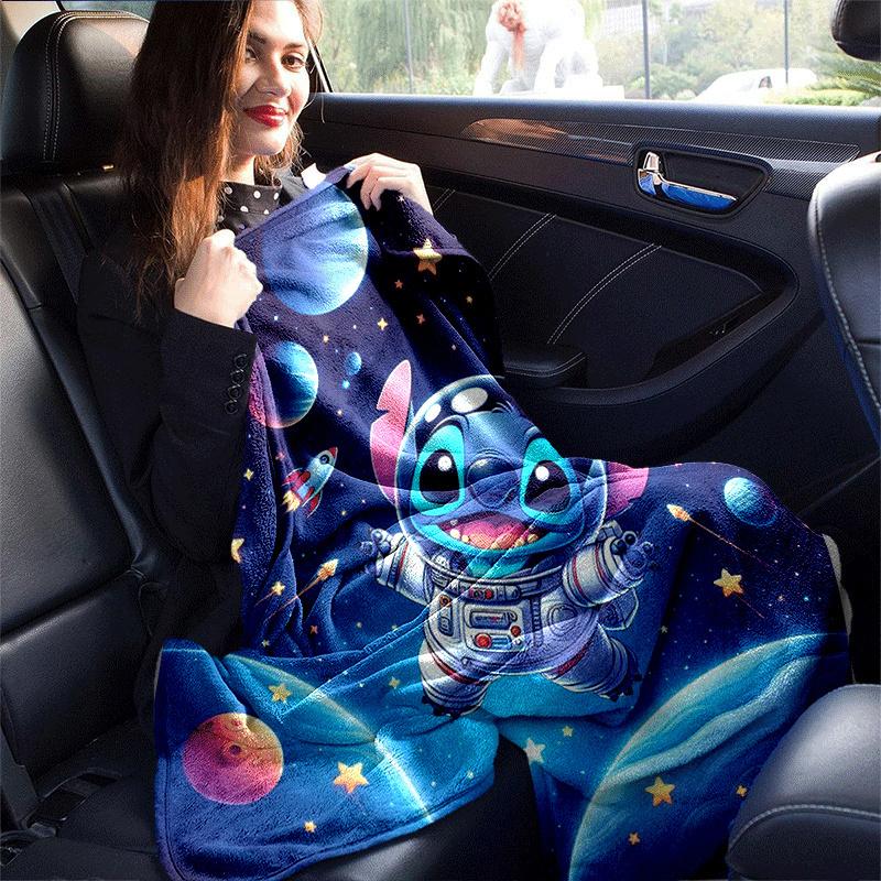 1pc Stitch Printing Blanket - Soft, All-Season Throw for Living Room, Bedroom,Travel