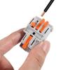 1 In Multiple Out Quick Wiring Connector Universal Splitter Wiring Cable Push-in Can Combined Butt Home Terminal Block SPL 222