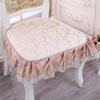 High-end European Dining Chair Non-slip Pad Household Thickened Universal Stool Mat Simple Lace Dining Chair Decorative Cushion