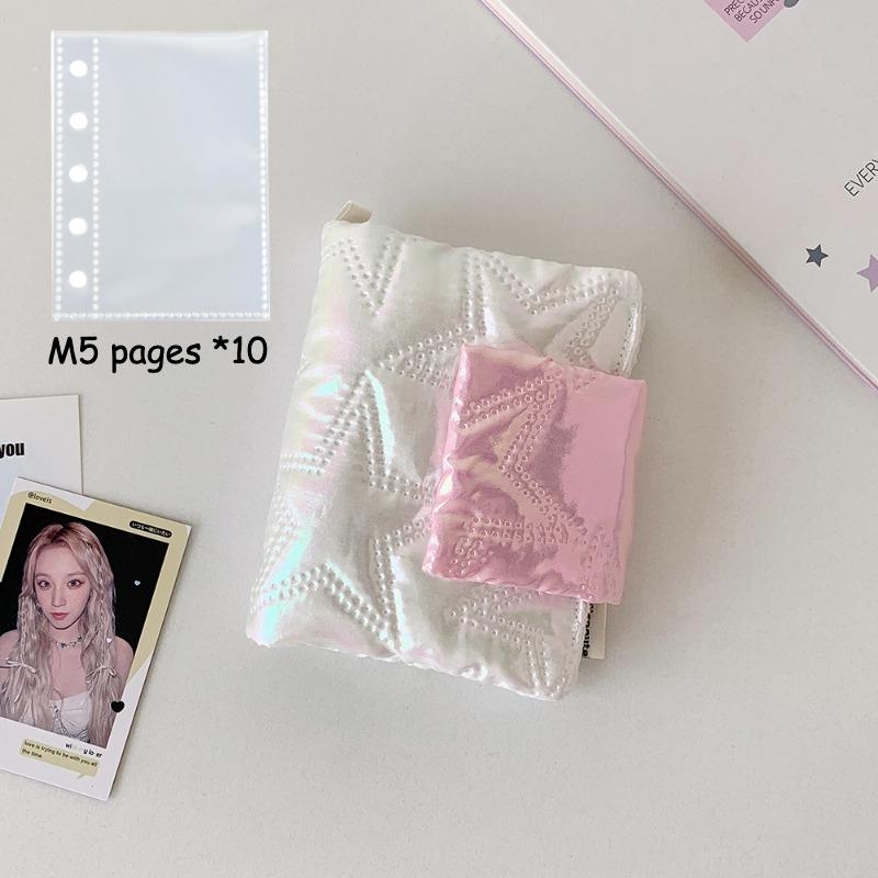 M5 Glossy Surface Photo Album for 3 Inch Kpop Idol Card Cute Photocard Binder Card Cotton Collect Books 20 Pockets Wholesales