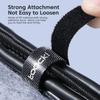 Toocki Tearable Velcro Straps Cable Organizer-Self Adhesive Attachment Tape Nylon USB Cable Winder with Durable Hooks And Loops