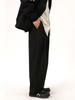 Women's Casual Trousers Plus Size Baggy Straight Wide Leg Pants Vintage Style Clothes Y2k Brown Black