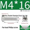 304 Stainless Steel Phillips Pan Head Machine Screw 