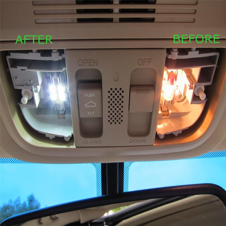 14Pcs Car LED Plate Interior & Dome & License Plate Reading Light Festoon Bulb White Replacement Package Kit