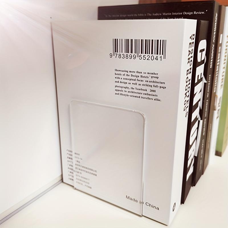 Transparent Acrylic Book Stand L-shaped Bookshelf Photo Album Picture Book Storage Desktop Decorative Storage Rack