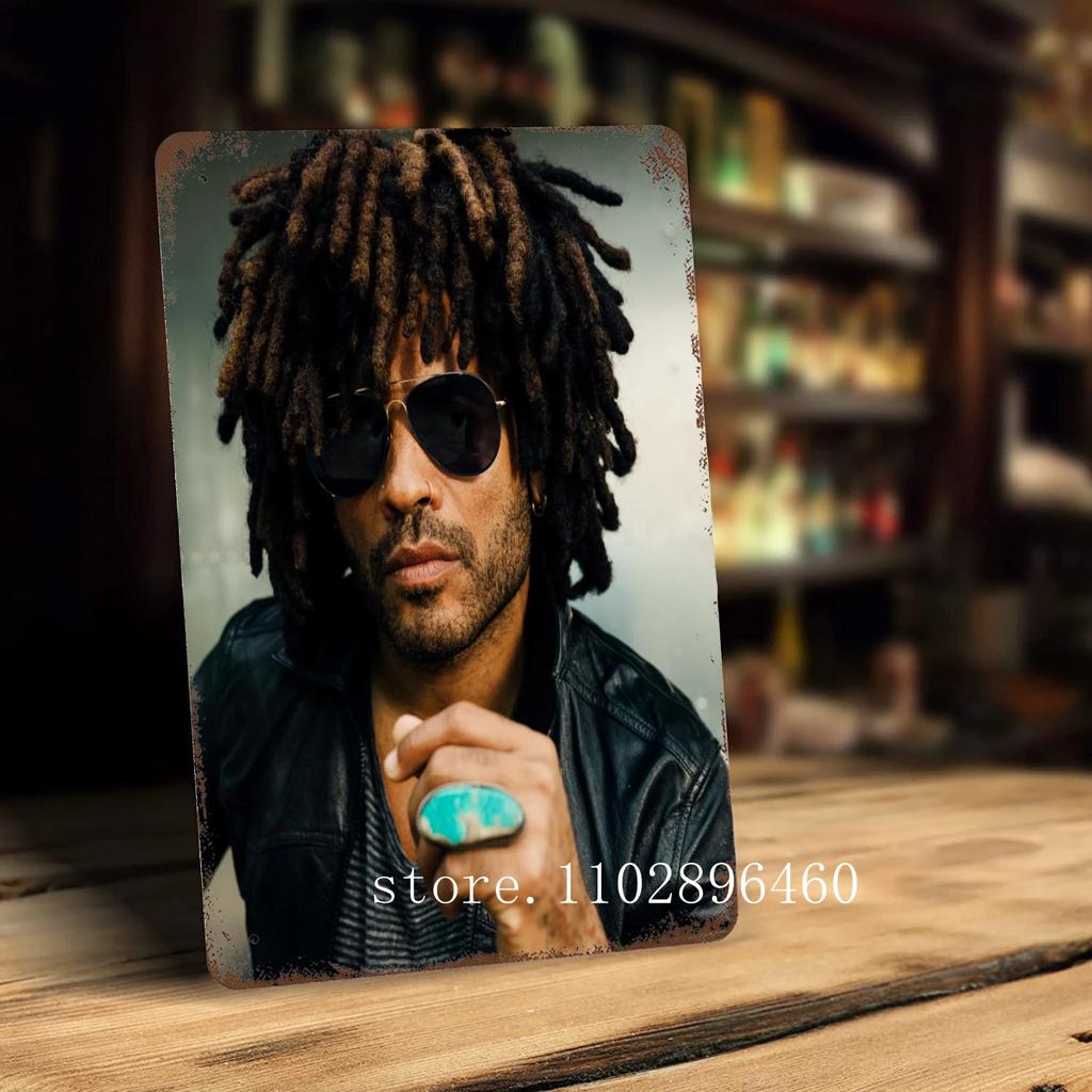 Lenny kravitz Kovové plakety a cedule nástěnná dekorace Vintage plechové cedule Captain Kovový plakát Dekorace pro Bar Pub Klub Nástěnná dekorace
