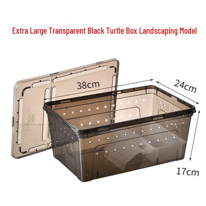 Reptile Habitat Tank for Silkworms, Spiders, Frogs, Snakes, Lizards, Snails, Insects, and Turtles