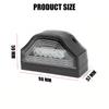 Universal 6 LED Motorcycle License Plate Light, 12-24V White Waterproof Number Plate Lamp for Dirt Pit Bike ATV UTV