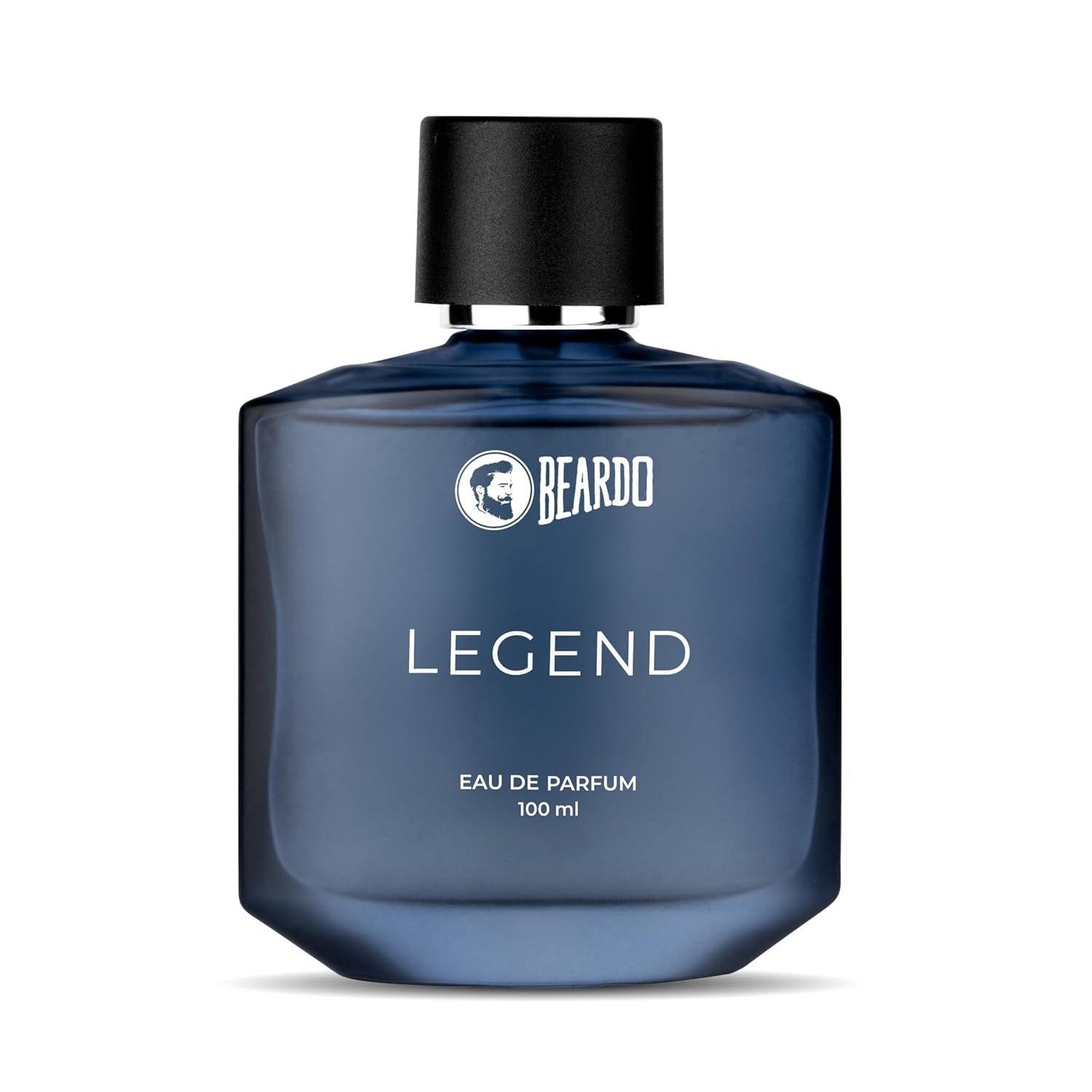 Beardo LEGEND Perfume For Men 100ml, Eau De Parfum, Intense Fresh Musky Woody, Strong Long Lasting Liquid Perfume 100ML