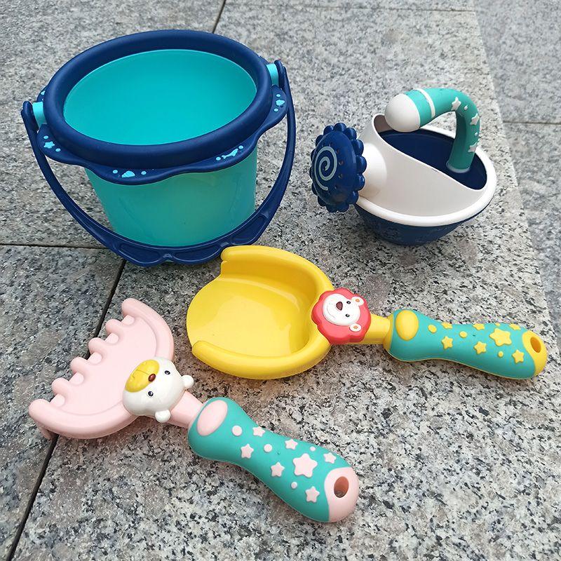 Children Beach Toy Suit Shovel Bucket Playing with Soil Baby Sand Digging Tool Sand Boys and Girls Sea Treasure Edge