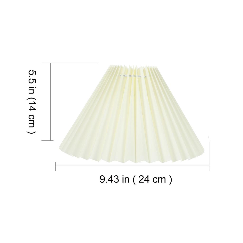 Modern Pleated Fabric Ceiling Lamp Shade DIY Lamp Cover Bedroom Living Room Durable Lampshade Pleated Lampshade