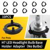 10PCS H7 Bulb Headlight Base For VW Polo MKS HyundaiI STAREX VAN MG LEI TENG SI H7 Socket Holder Adapter Base Car Accessories