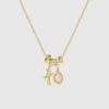 Copper Numeric Pendant Chain With Electroplated Finish For Trendy Casual Looks