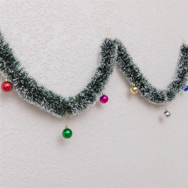 10m Dark Green Tinsel Ribbon & Feather Boa Christmas Tree Ornaments Set