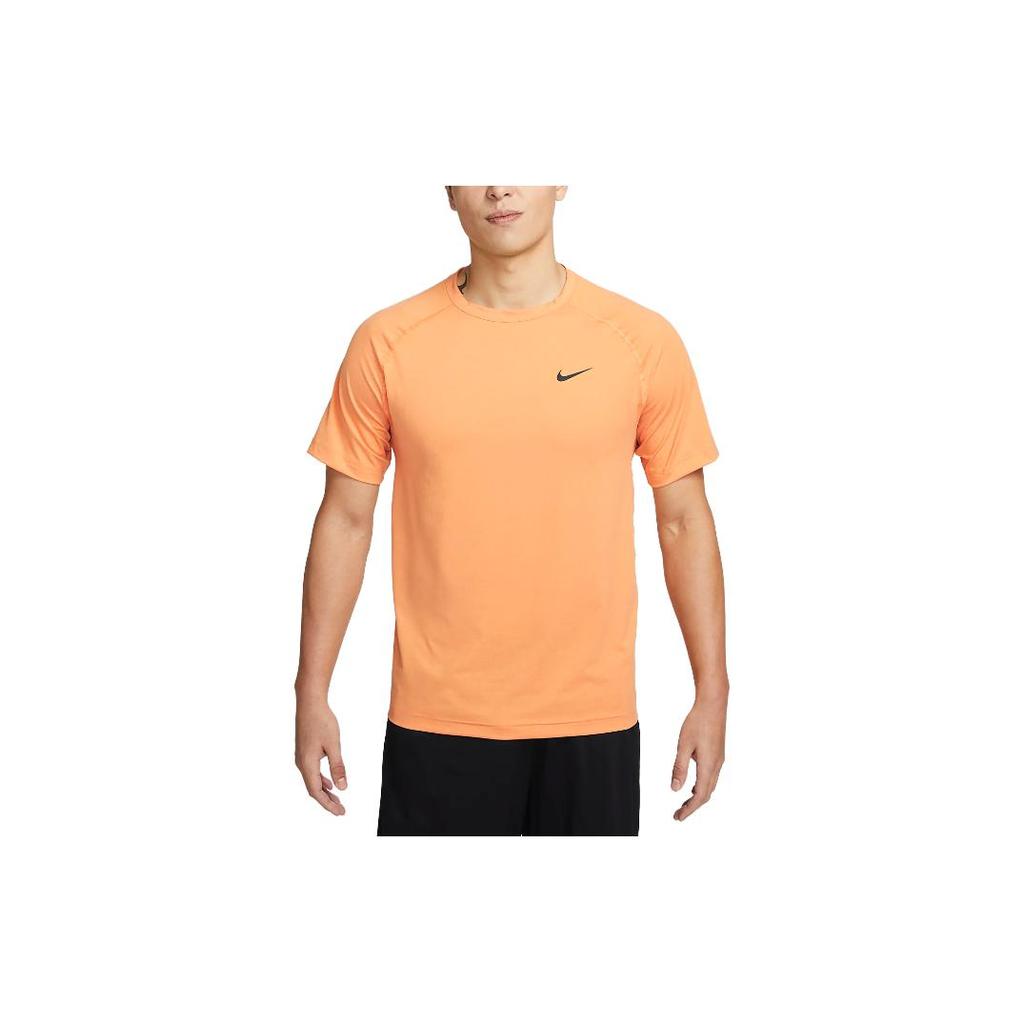 Nike T Shirts Men's Orange Crew Neck Moderate Straight Fit DV9816-815