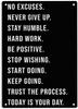 ERMUHEY No Excuses Stay Humble Inspirational Workout Gym Weightlifting Sports Sign Metal Tin Signs, Motivational Banner Pos Sign