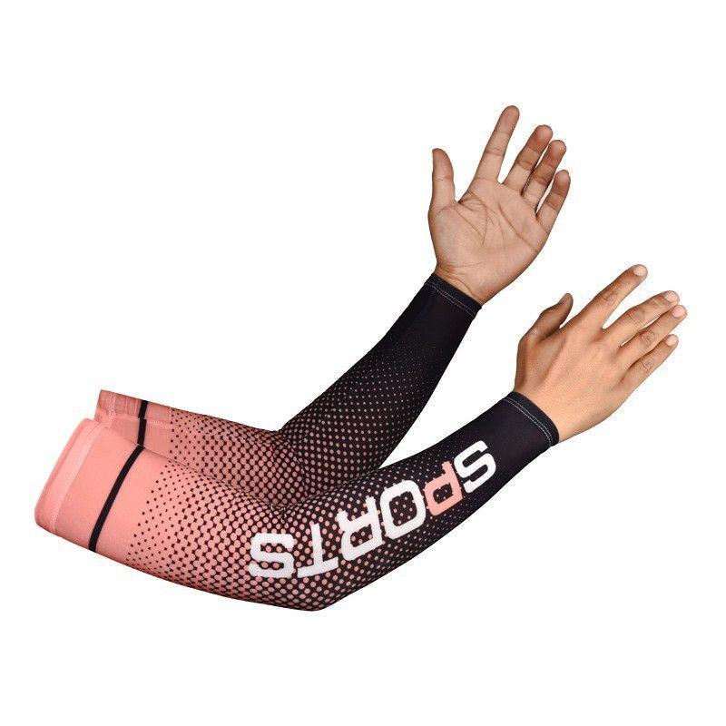 

Ice Sleeve Sun Protection for Men and Women Sleeve Covers Arm Sleeve Summer Ice Silk Sun Protection Oversleeves Outdoor Arm Guard Sports Sleeves Orange All yards