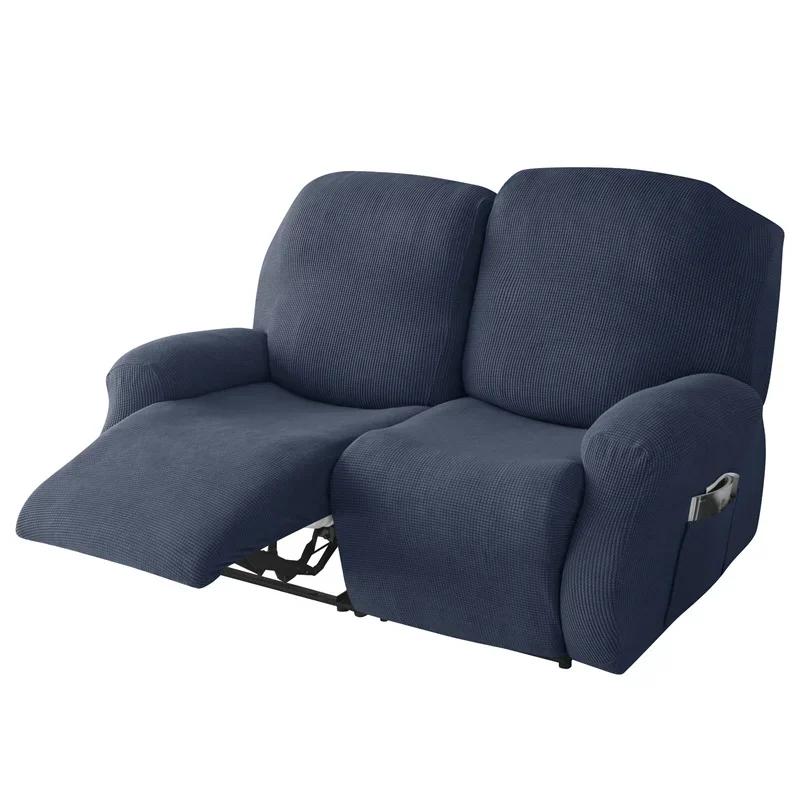 2 Seater Jacquard Recliner Sofa Cover Elastic Sofa Protector Relax Armchair Covers Stretch Couch Slipcover