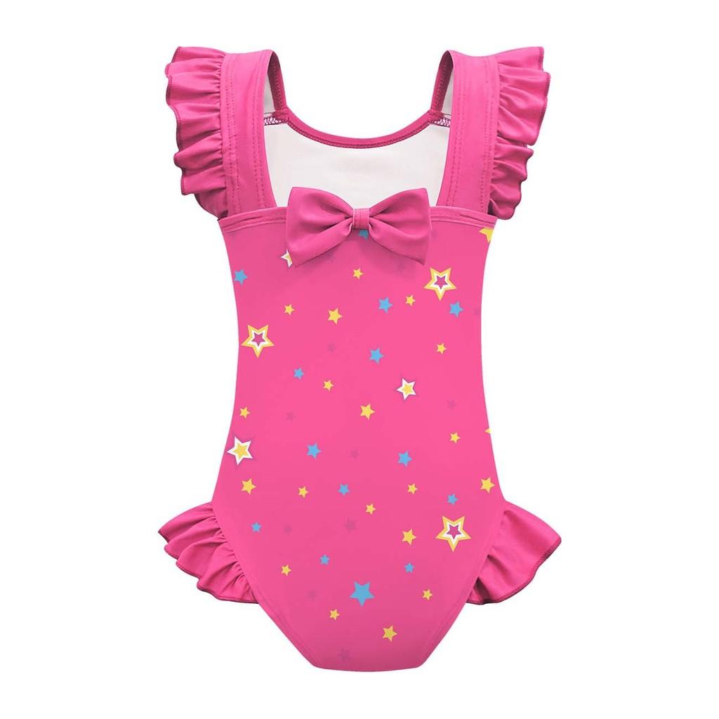 Dzieci Dziewczynki Anime Kreskówka K-POP Rumi Zoey Mira Nadruk Falbanki Bez Rękawów Jednoczęściowy Strój Kąpielowy