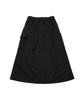 Cotton Bell Padded Cargo Skirt - Black