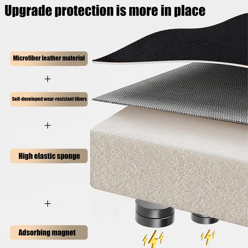 1pcs Car Door Protector Magnetic Folding Connected Style Body Side Edge Guard Decorative Anti-scratch Protection Strips