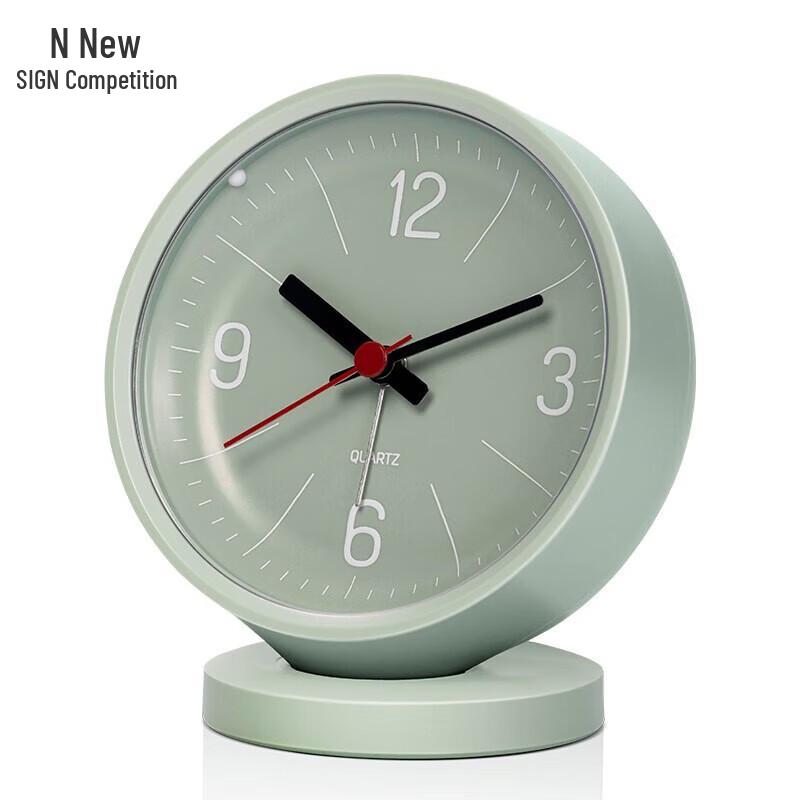Deli NS886 Round Silent Desk Clock 9.6cm