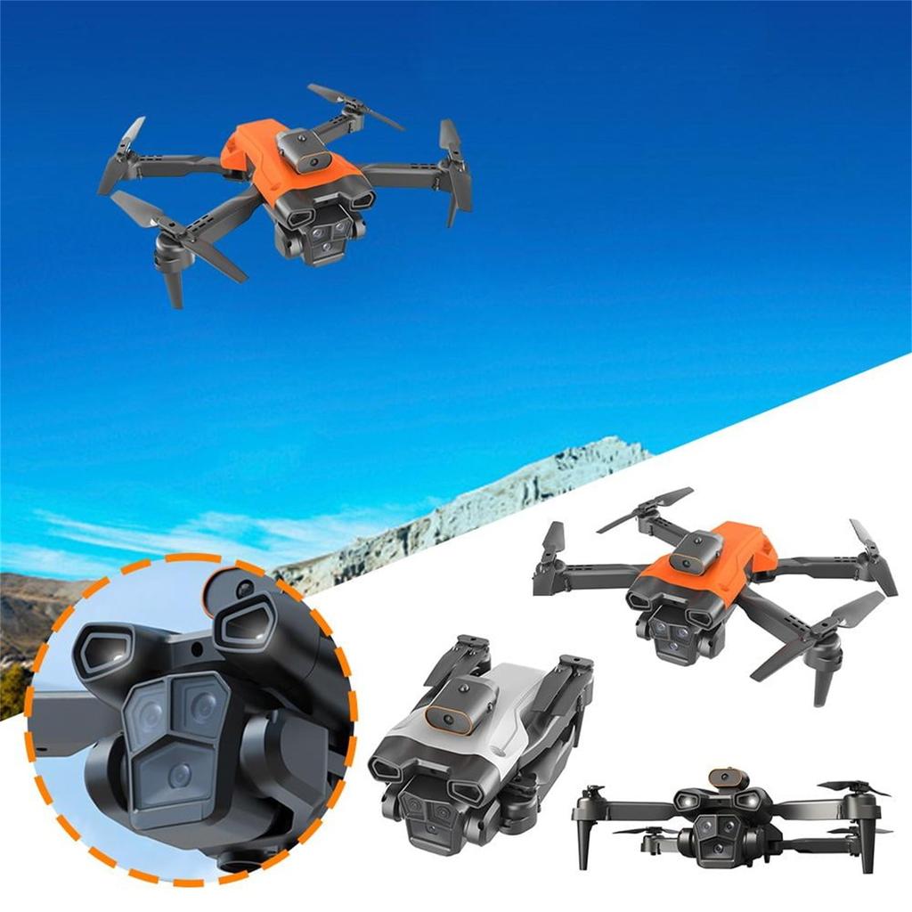 Three Camera 8 K Drone, 90° Adjustable Lens, Proficiency Foldable Omnidirectional Obstacle Avoidance 8 K Drones With Camera, Suitable For Beginners
