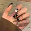 Checker Board Manicure Nail Art Decorations Nail Art Stickers Nail Foils Checkerboard Nail Stickers