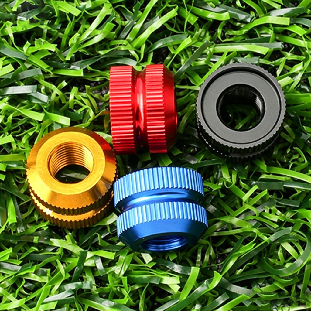 Bicycle Presta Valve Nut Compatible with Tubeless Tire Valves Aluminum Alloy Construction Durable Design for Secure Wheel Attachment
