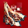 Silk Scarf Gift Box Set, Group Purchase Gift, Elegant Shawl for Outer Wear, Practical Gift for Elders, Mothers, Birthday Present for Wome
