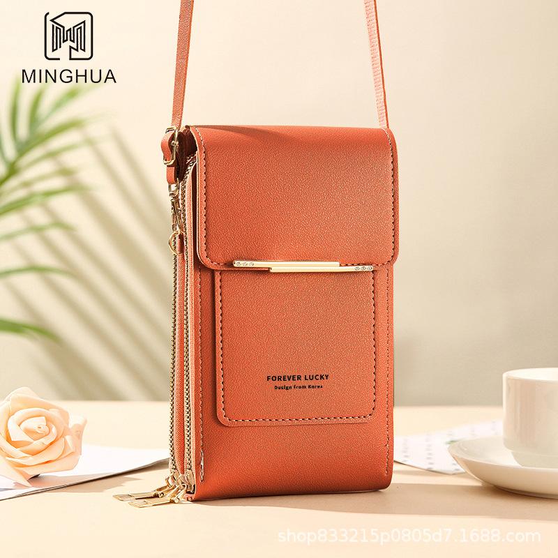 Mobile phone bag, women's crossbody bag, lightweight mini women's shoulder bag, touch screen