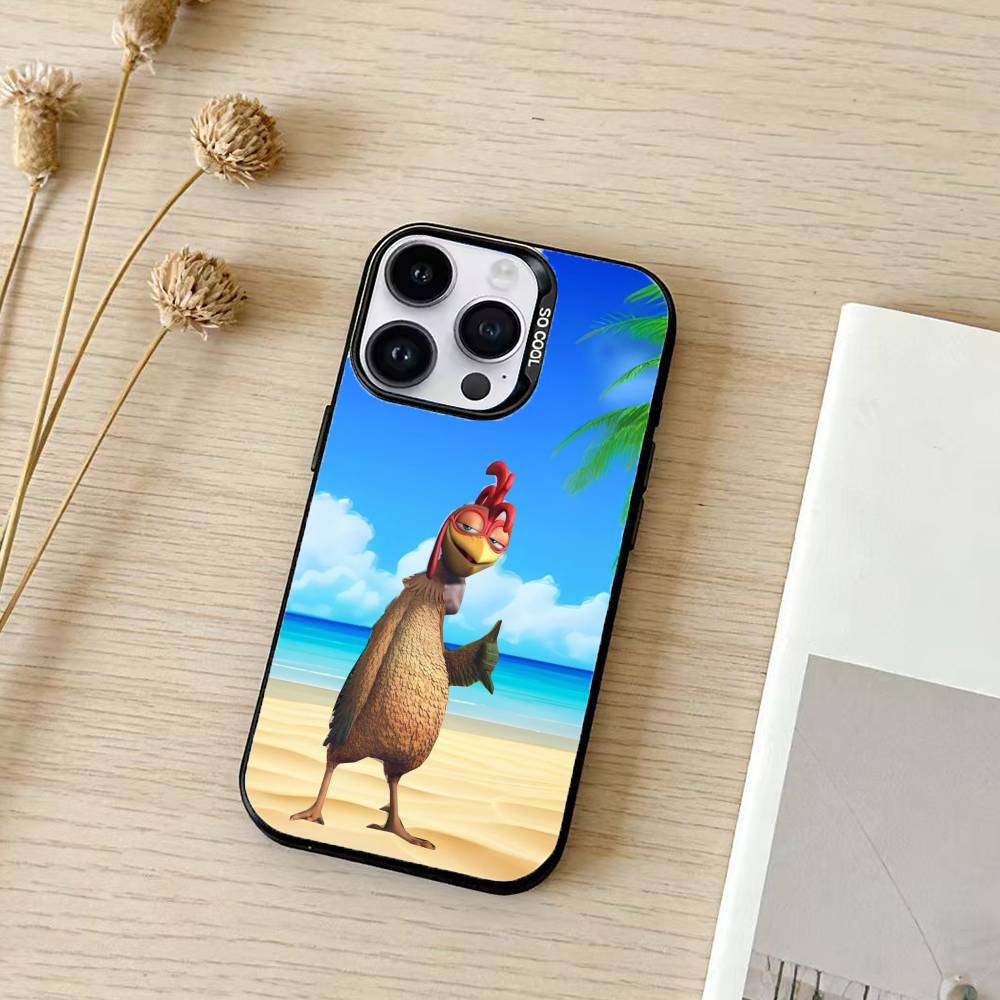 Funny Chicken Joe Surf Phone Case For iPhone 17,16,15,14,13,12,11,Pro Max,Plus Candy Silver Cover