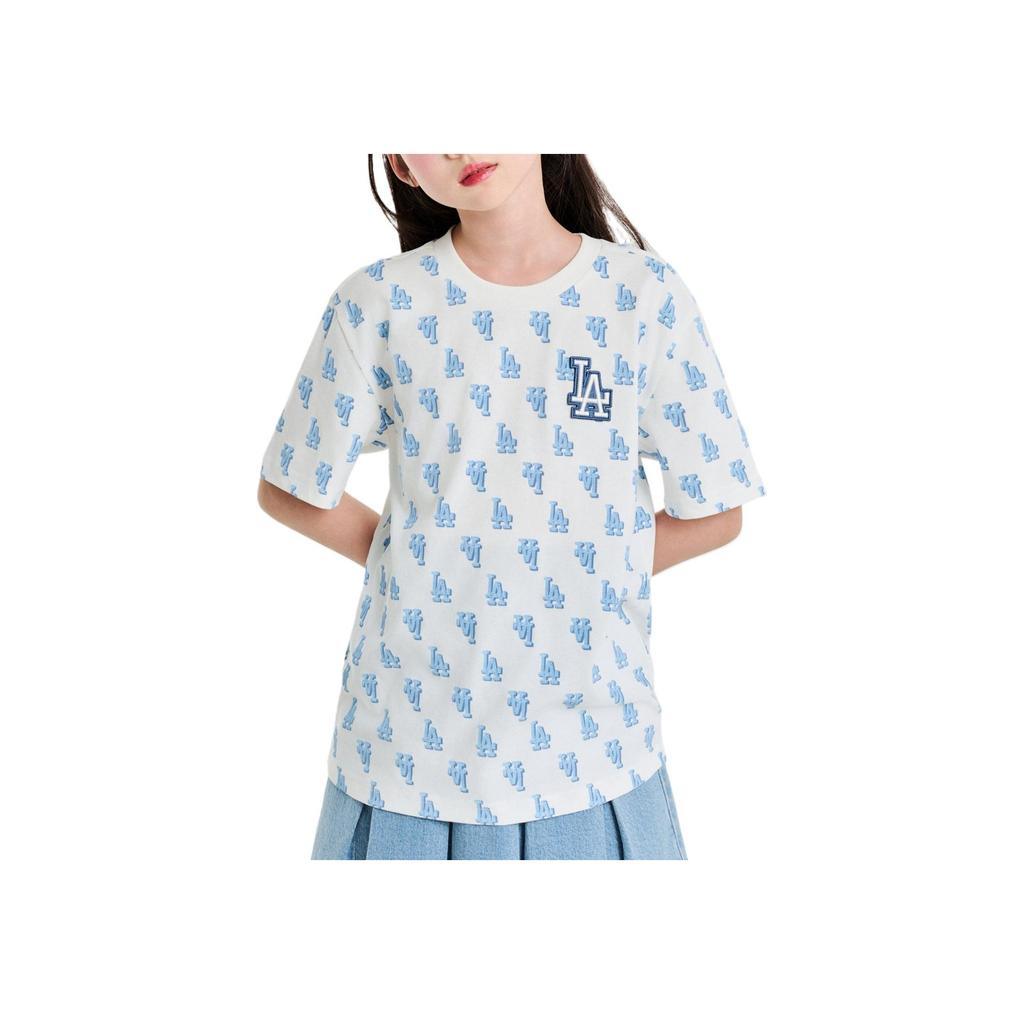 New MLB MONOGRAM Collection Los Angeles Dodgers T Shirt Cream Kids' 7ATSM1153-07IVS