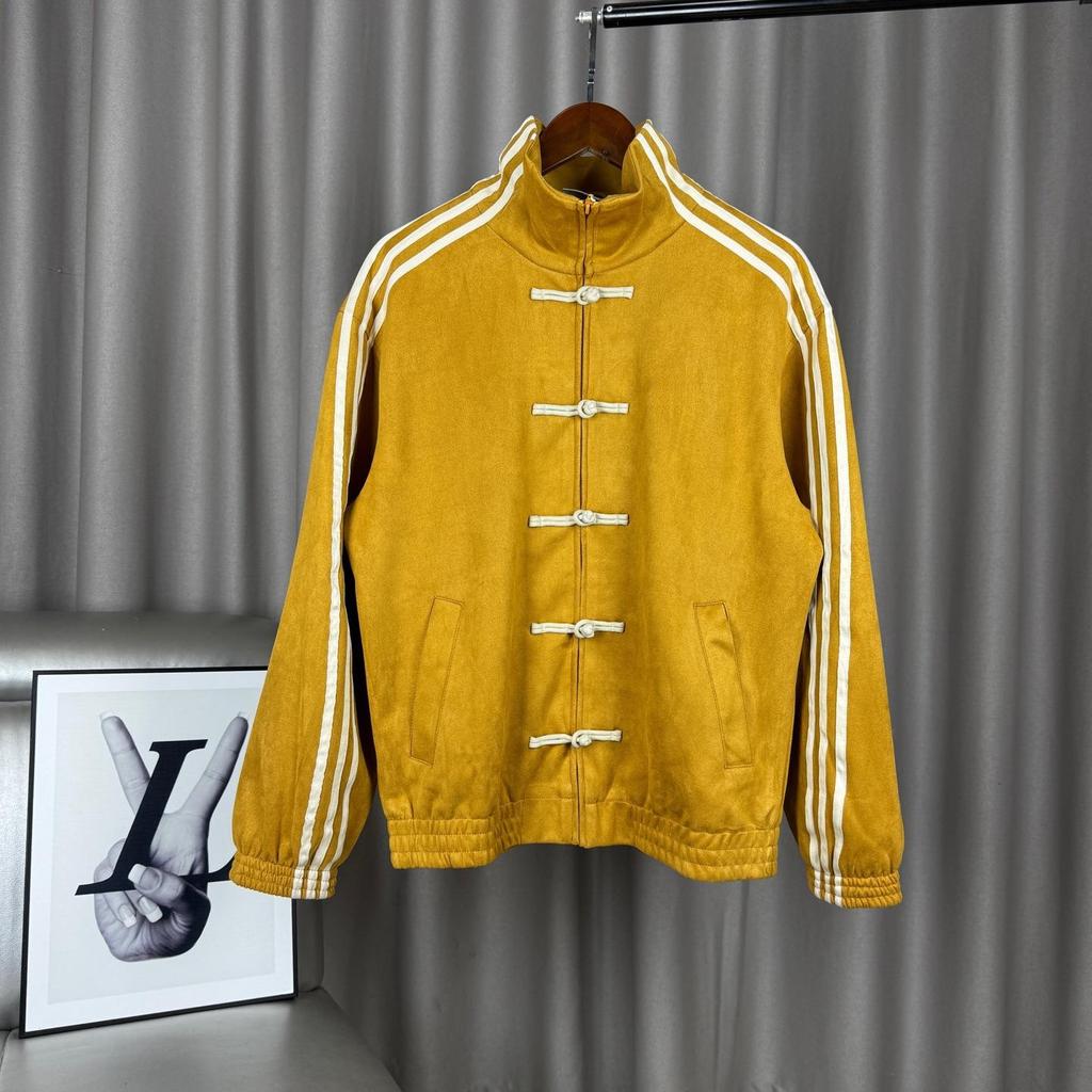 Frühlings-Herren Guochao Wildleder-Samtjacke: Neuer Chinesischer Stil Stehkragen mit Froschknöpfen, Erhältlich in 12 Farben